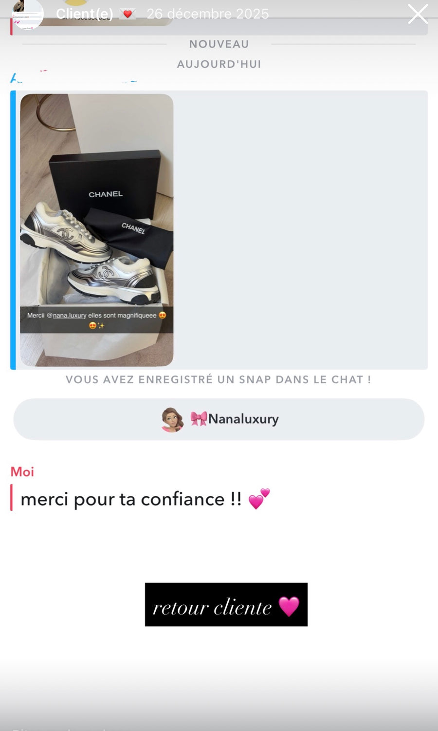 Avis client NANA